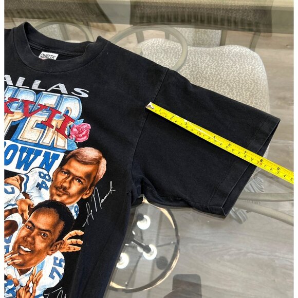 Vintage Dallas Cowboys Super Bowl XXVII Black T-Shirt L 42-44 Oneta Power-T Made - Picture 6 of 6